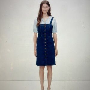 NWT Madewell dark blue denim dress size 2
